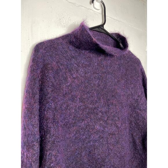 Eileen Fisher Womens Cowl Mock Neck Wool Mohair Blend Sweater Size Small - Picture 4 of 9